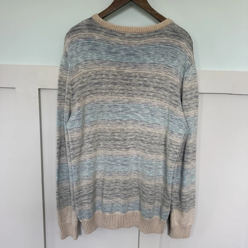 Scotch And Soda Striped Sweater Men's XL Organic Cotton Blend Coastal Preppy